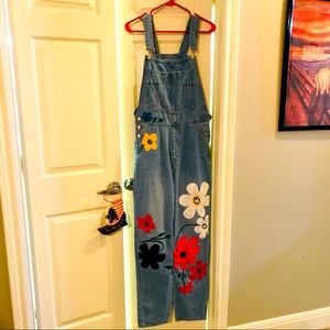 VINTAGE || FLORAL OVERALLS